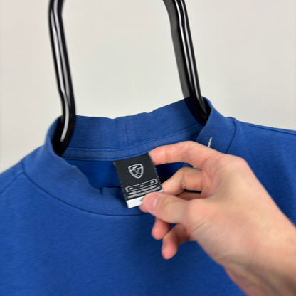 00s Nike Golf Mock Neck Sweatshirt Blue Medium