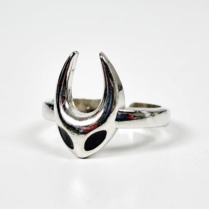 Adjustable Alien Ring Silver