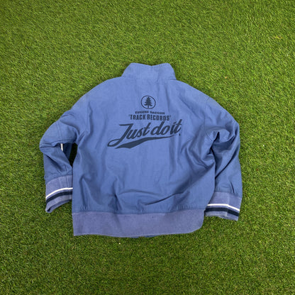 00s Nike Tracksuit Jacket + Joggers Set Blue XXS
