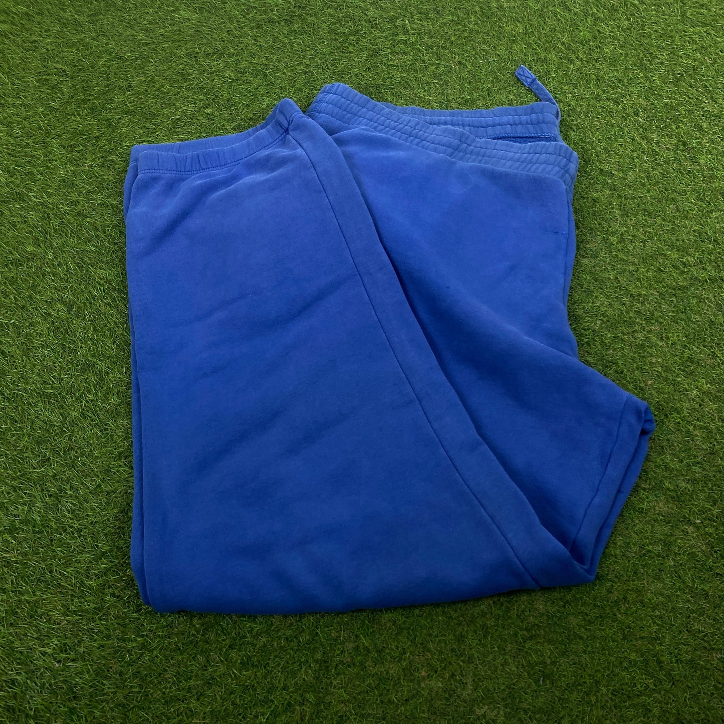 00s Nike Wide Leg Cotton Joggers Blue XXL