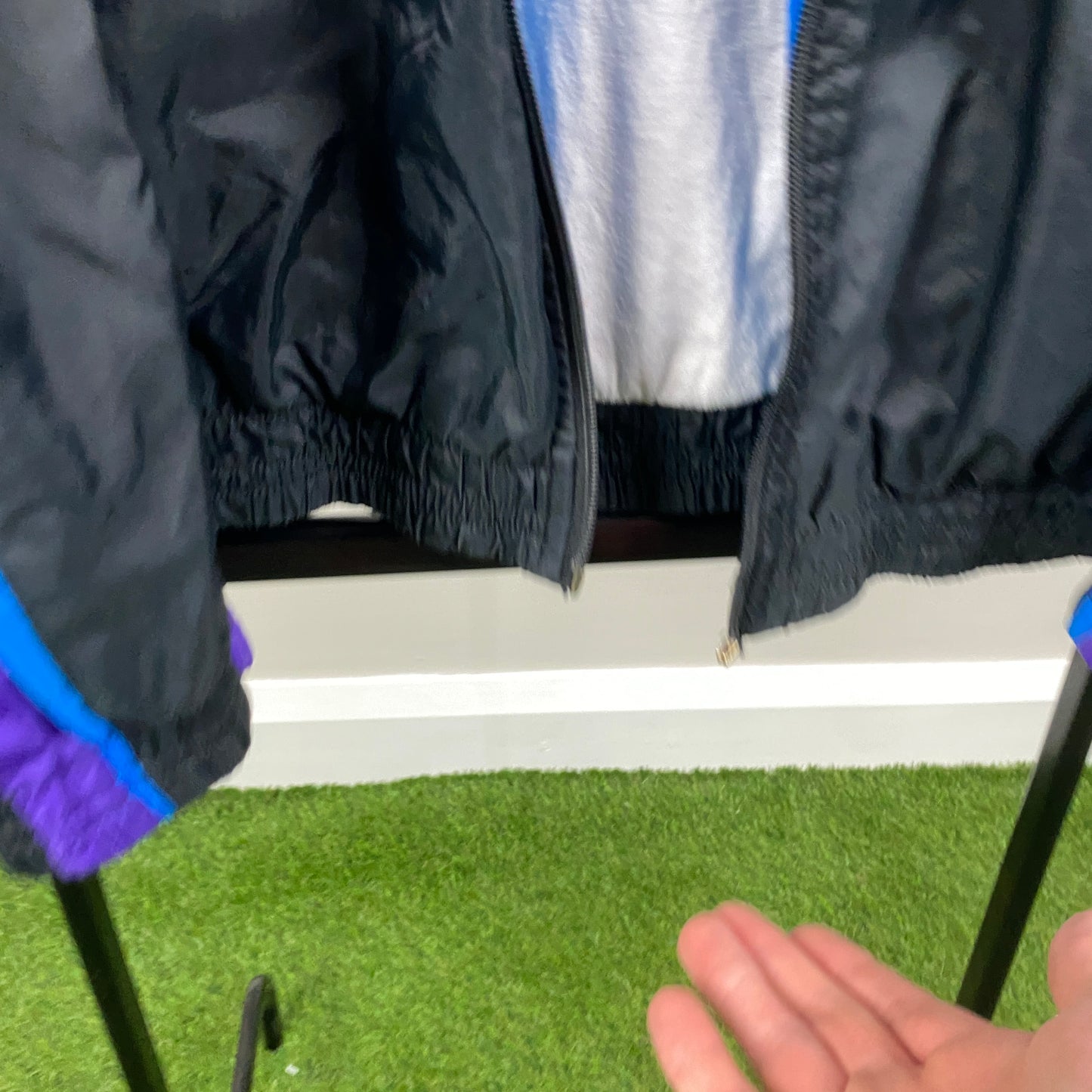 90s Nike Windbreaker Jacket Black Medium