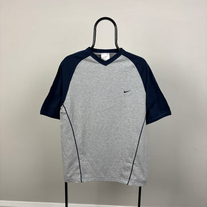 00s Nike Raglan T-Shirt Grey Medium