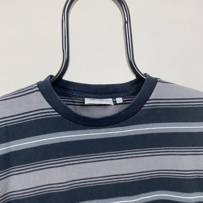 00s Carhartt Striped T-Shirt Black Large