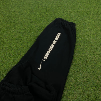 00s Nike Wide Leg Cotton Joggers Black Medium