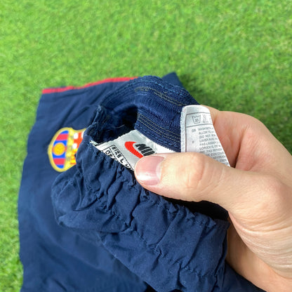 90s Nike Barcelona Football Shorts Blue Large