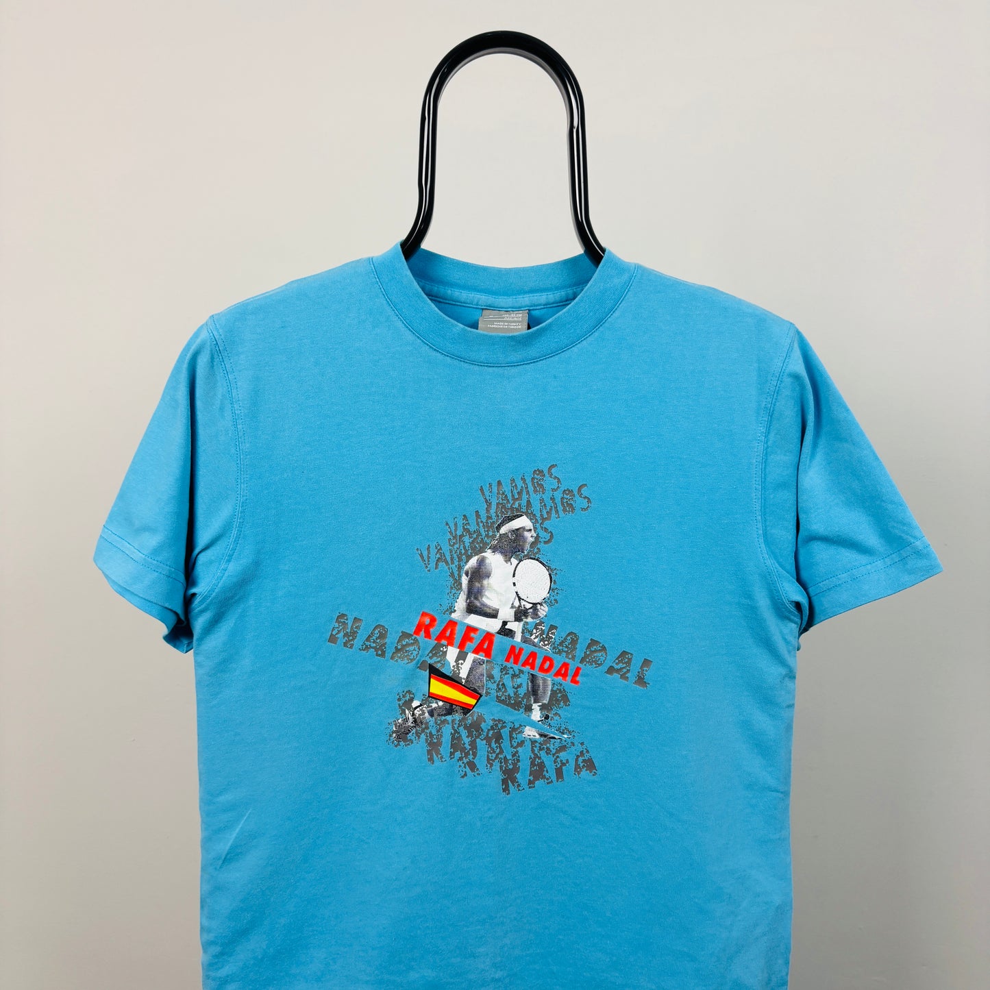 00s Nike Rafa Nadal T-Shirt Blue XS