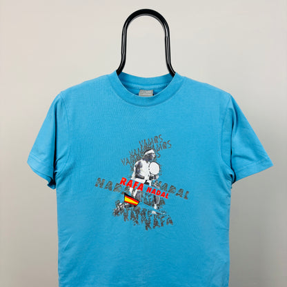 00s Nike Rafa Nadal T-Shirt Blue XS