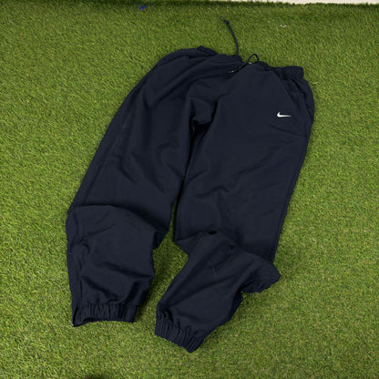 00s Nike Piping Windbreaker Jacket + Joggers Set White Medium