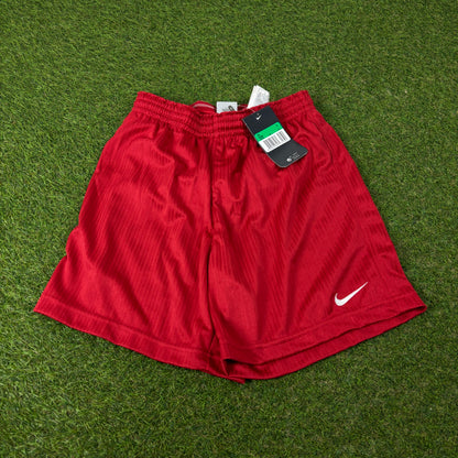 00s Nike Football Shorts Red Small