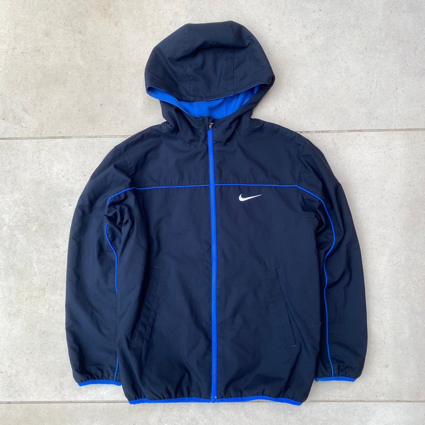 00s Nike Reversible Piping Jacket Blue XS