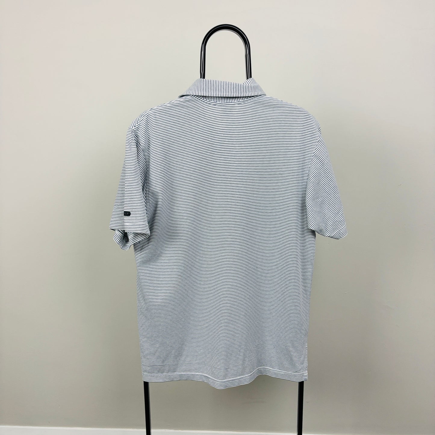 90s Nike Challenge Court Polo Shirt T-Shirt Blue Small