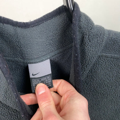 00s Nike Fleece 1/4 Zip Sweatshirt Blue XL