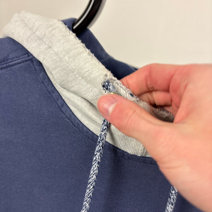 90s Nike Hoodie Blue Large
