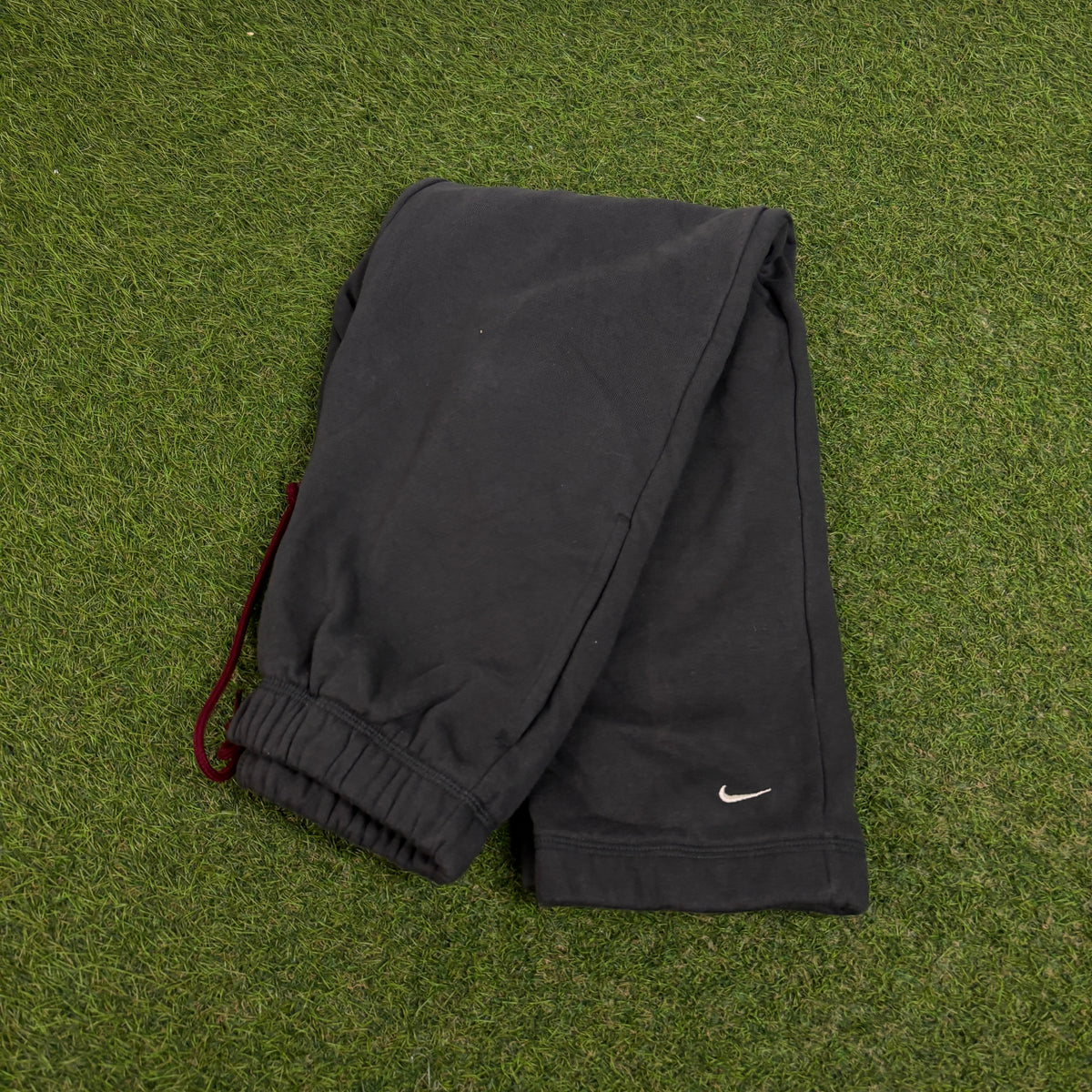00s Nike Uncuffed Cotton Joggers Grey XS