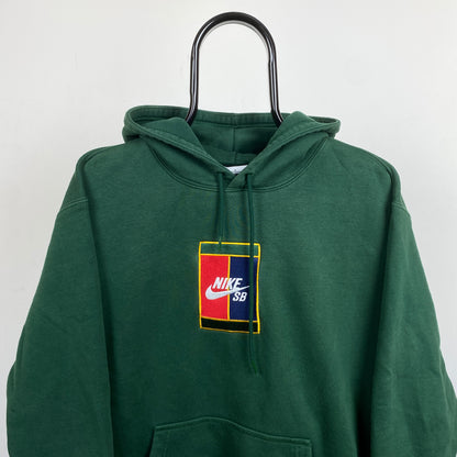 00s Nike Court SB Hoodie Green Medium