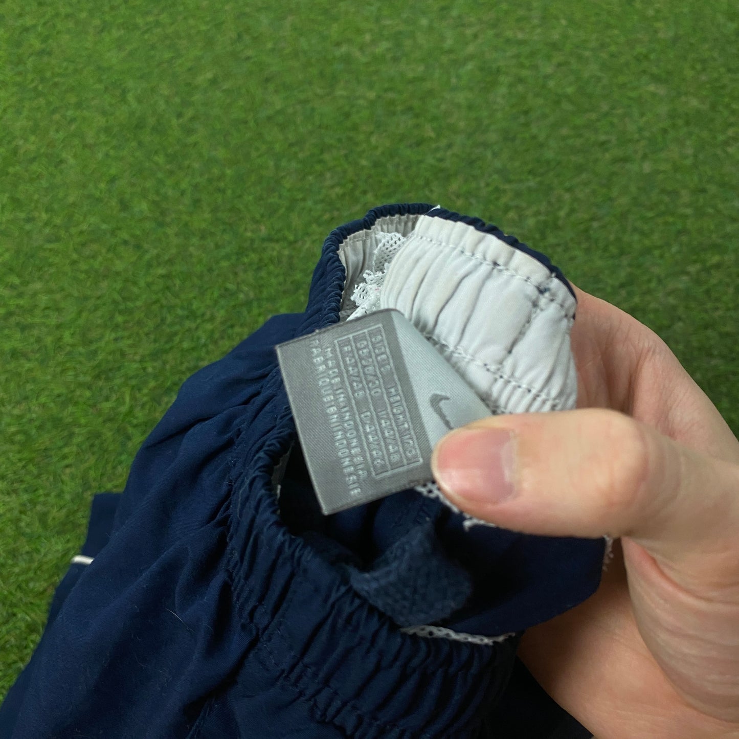 00s Nike Piping Shorts Blue Small
