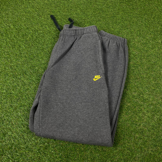 00s Nike Wide Leg Cotton Joggers Grey Small