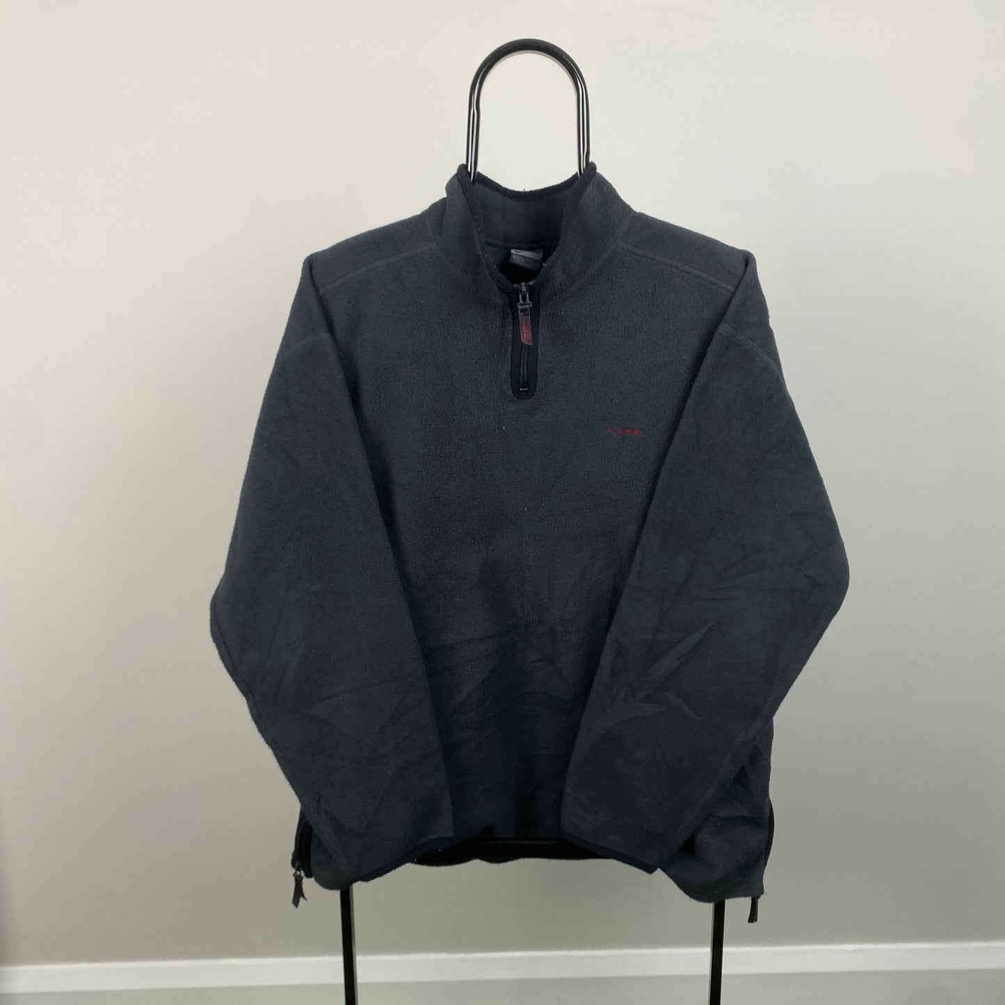 00s Nike Fleece 1/4 Zip Sweatshirt Blue XL