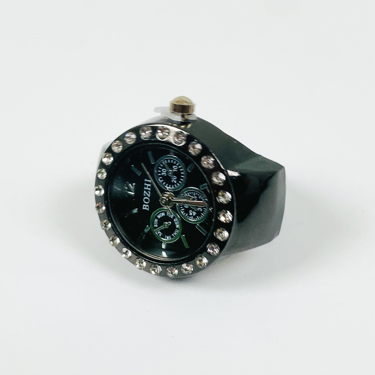 Midnight Dial Watch Ring Adjustable