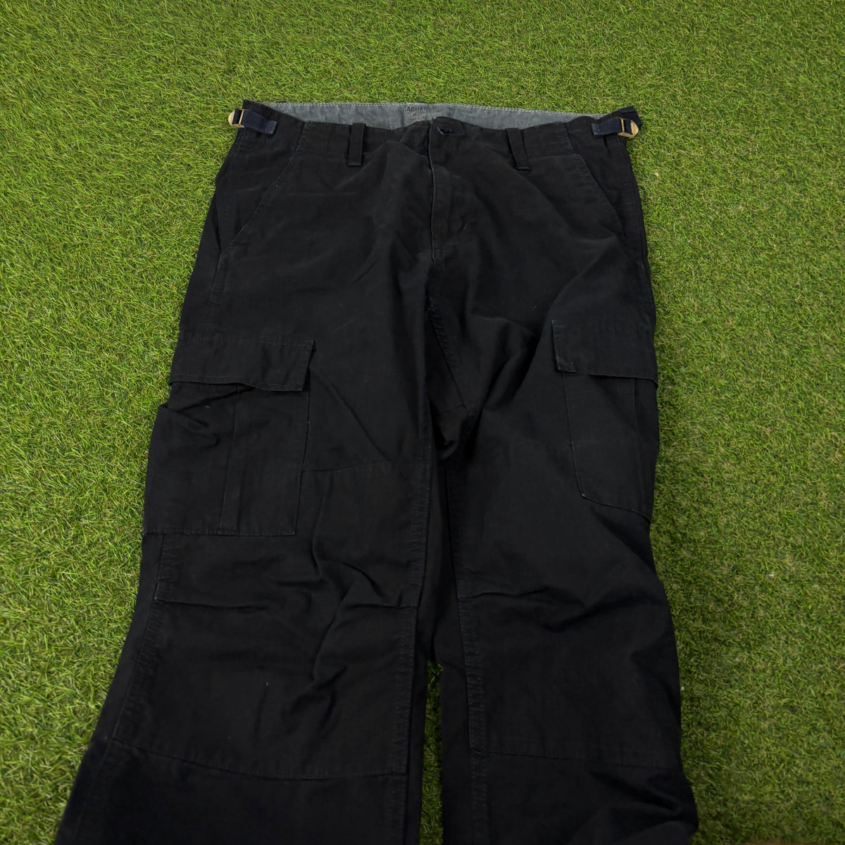 00s Carhartt Cargo Trousers Joggers Black Medium 30x32