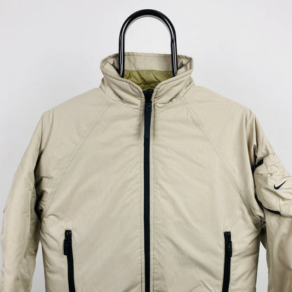 00s Nike Puffer Jacket Brown XS