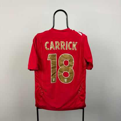 00s Umbro England Carrick Football Shirt T-Shirt Red Small