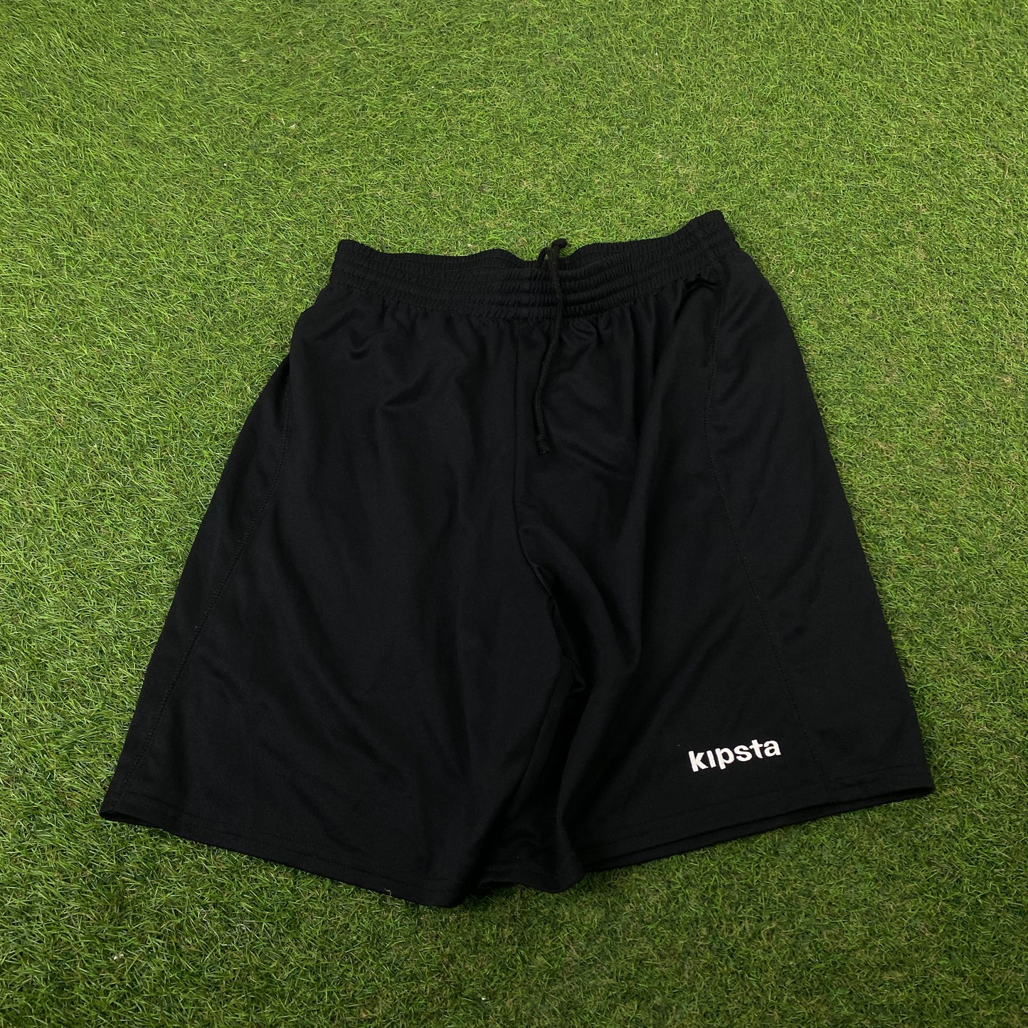 Retro Nylon Football Shorts Black Medium