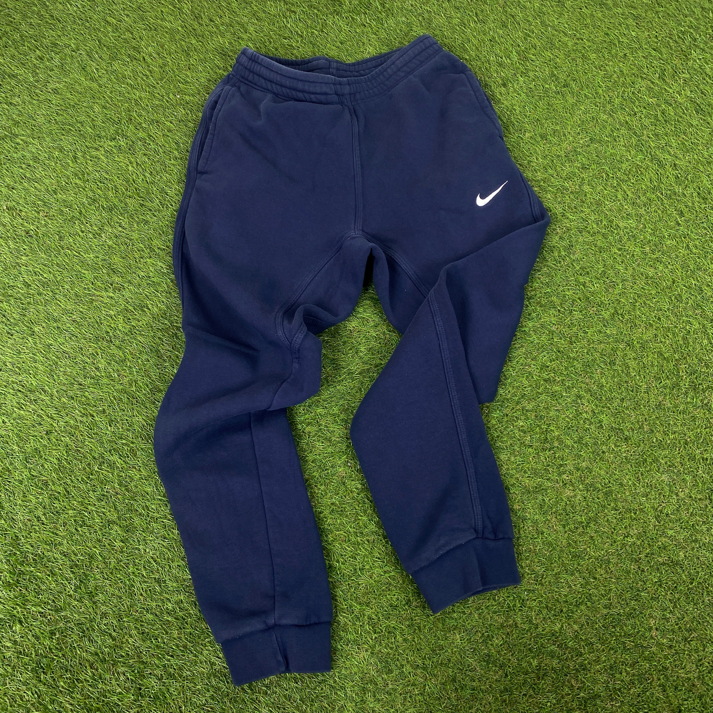 00s Nike Hoodie Sweatshirt + Joggers Set Blue Small