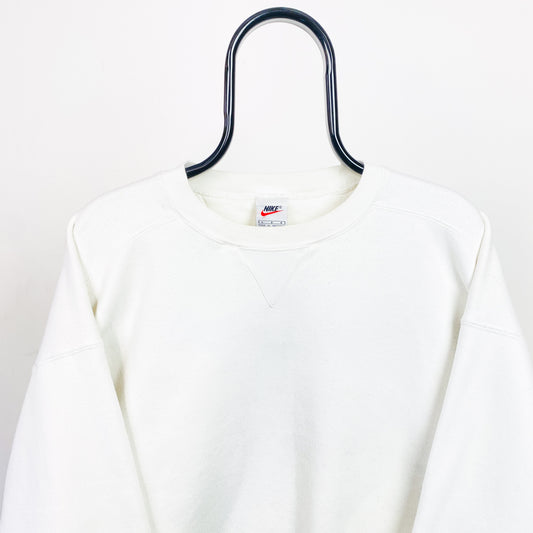 90s Nike Sweatshirt White Large