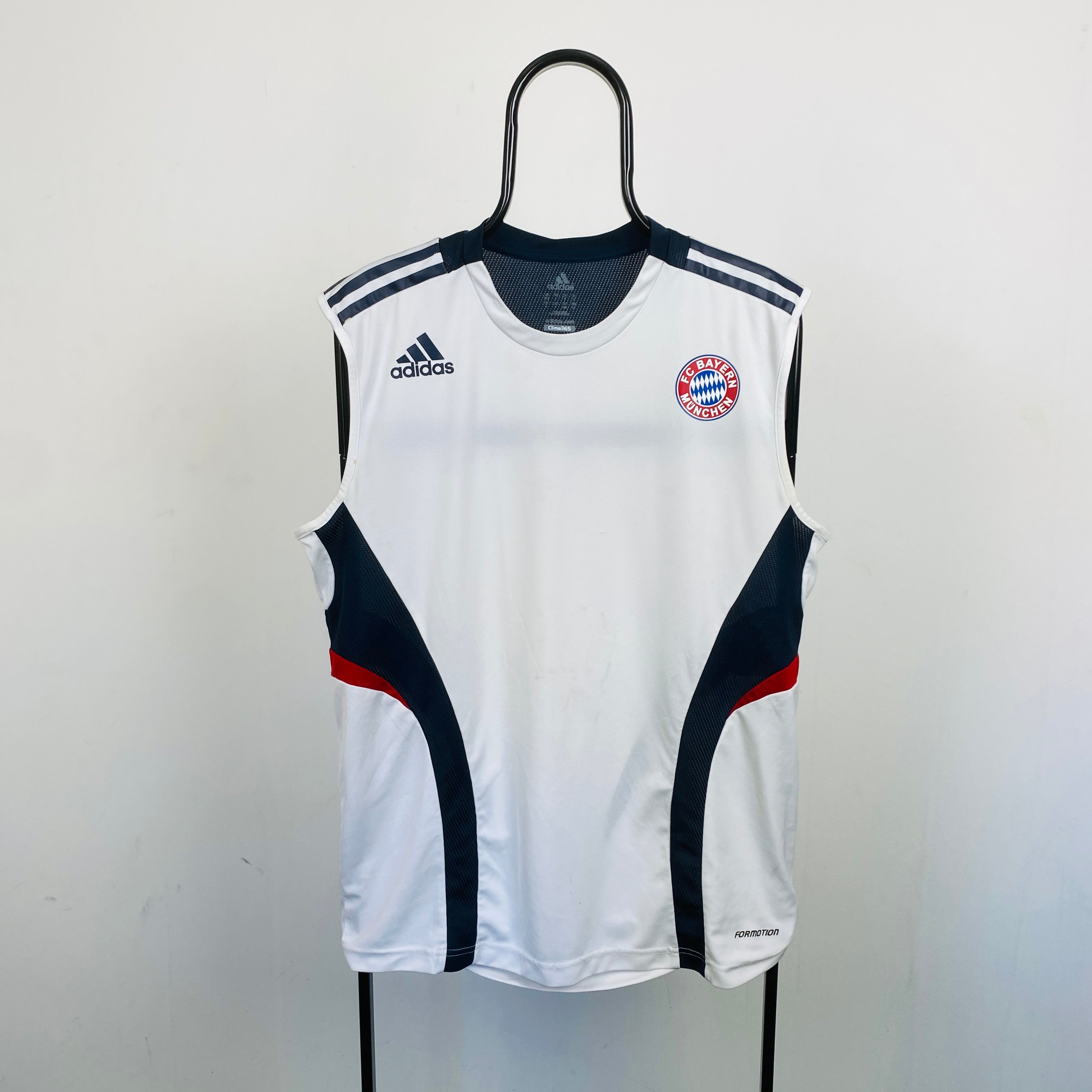00s Adidas Bayern Munich Vest T-Shirt White Large
