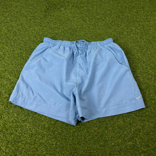 00s Nike Lined Running Shorts Blue Medium