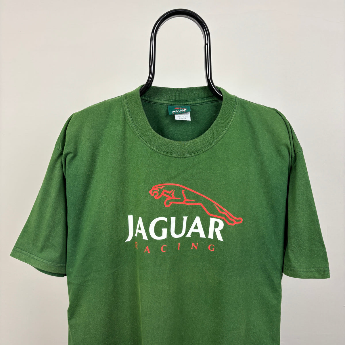 90s Jaguar Racing T-Shirt Green XL