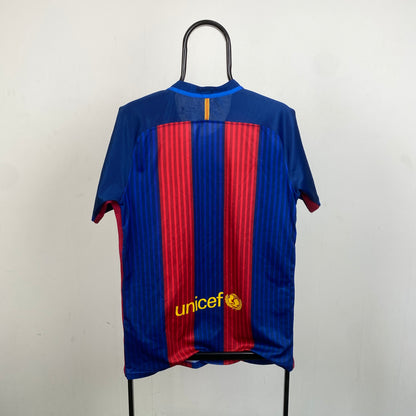 Retro Barcelona Fan Shirt Football Shirt T-Shirt Blue XL