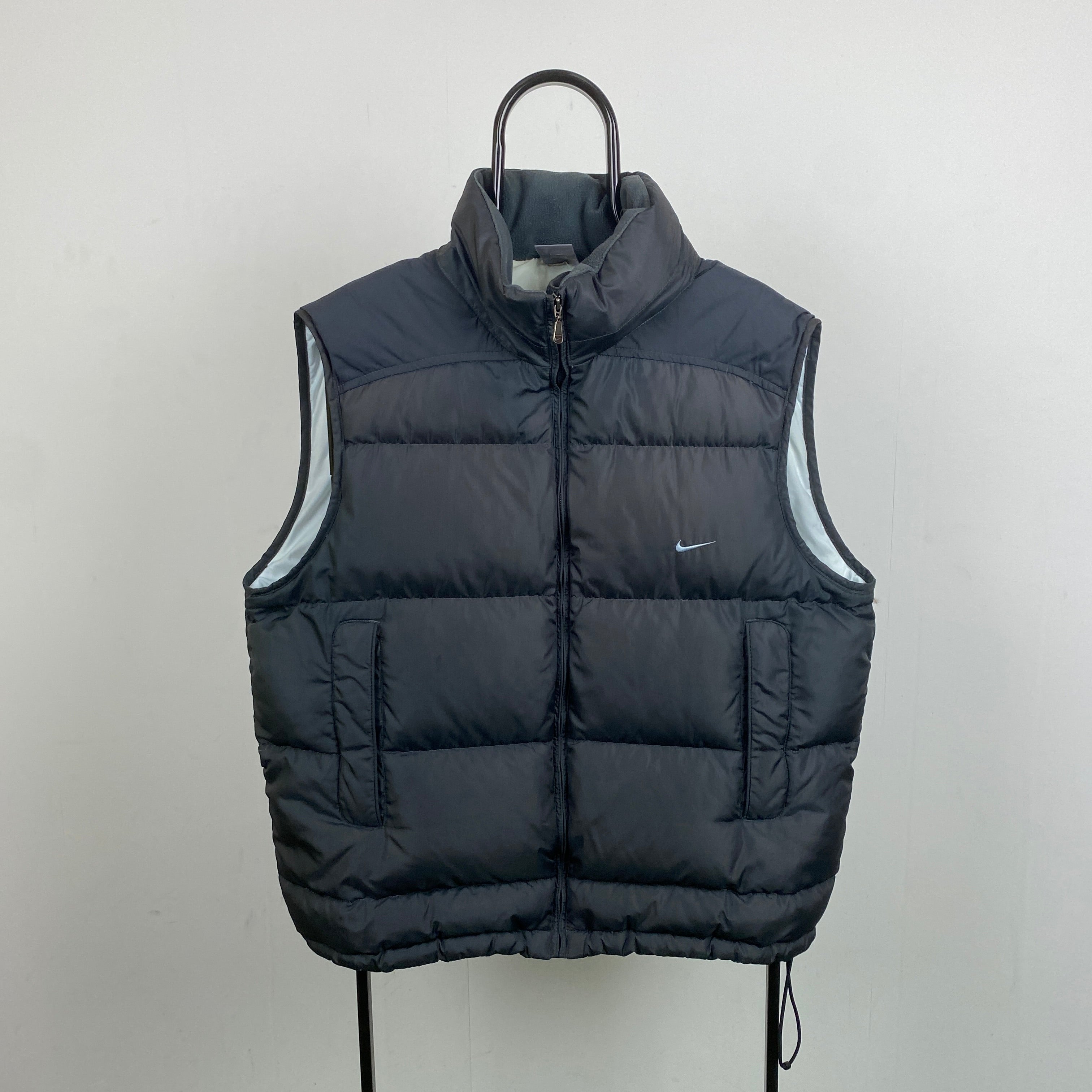 00s Nike Puffer Gilet Jacket Grey Large Clout Closet