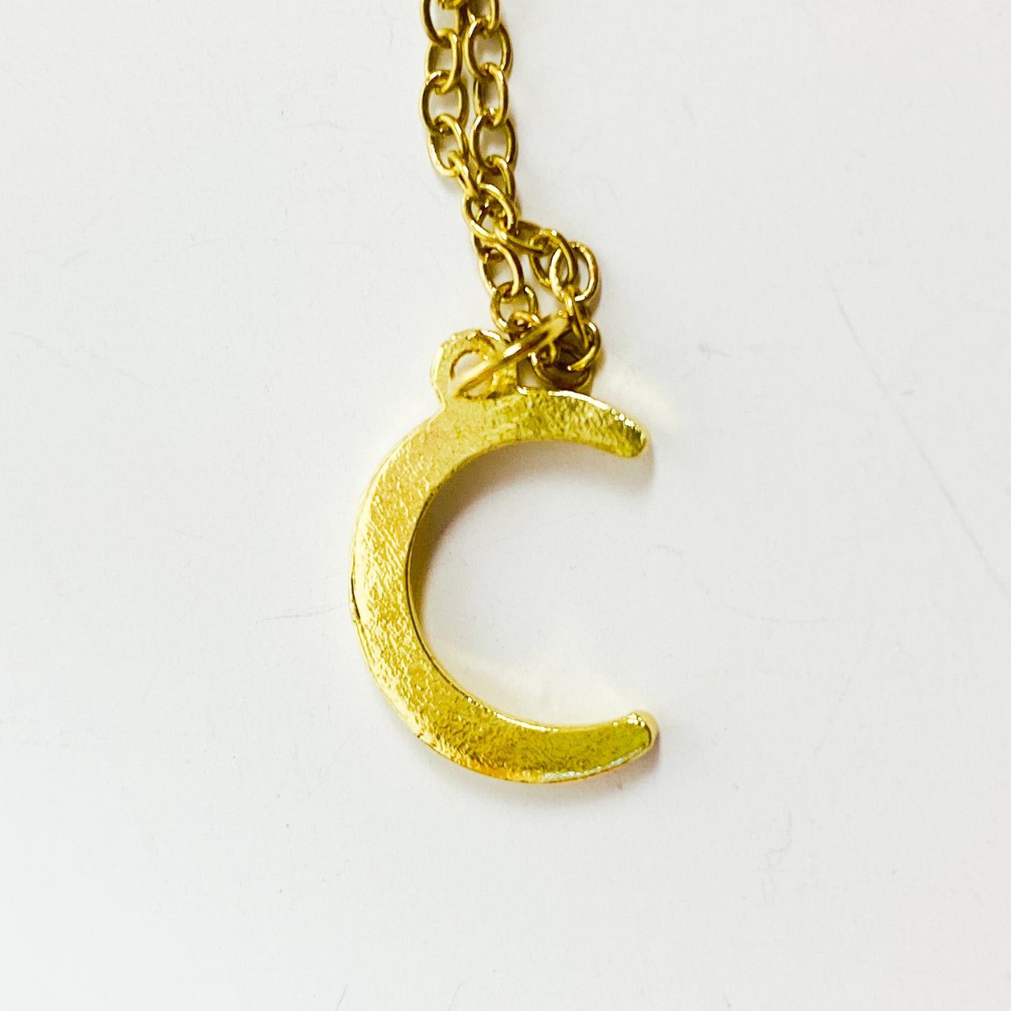 Retro Moon Necklace Chain Gold