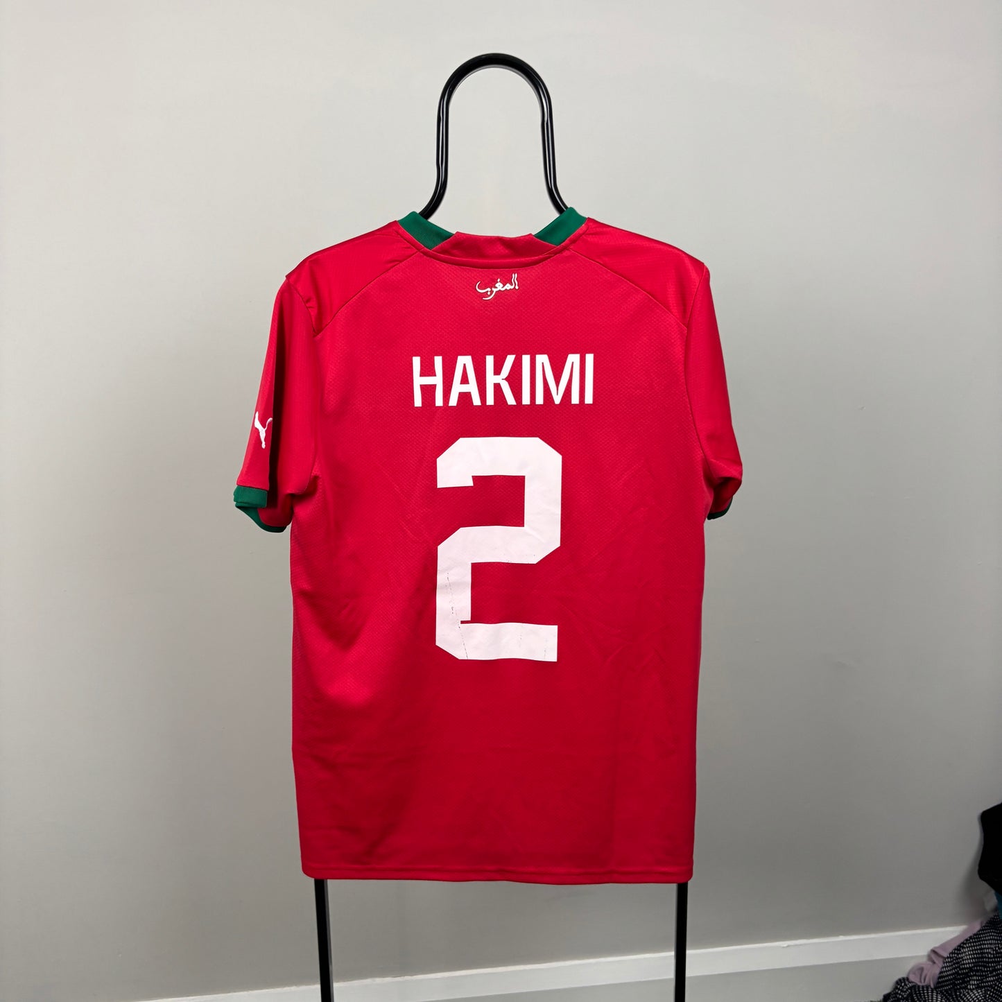 00s Nike Morocco Hakimi Football Shirt T-Shirt Red Medium