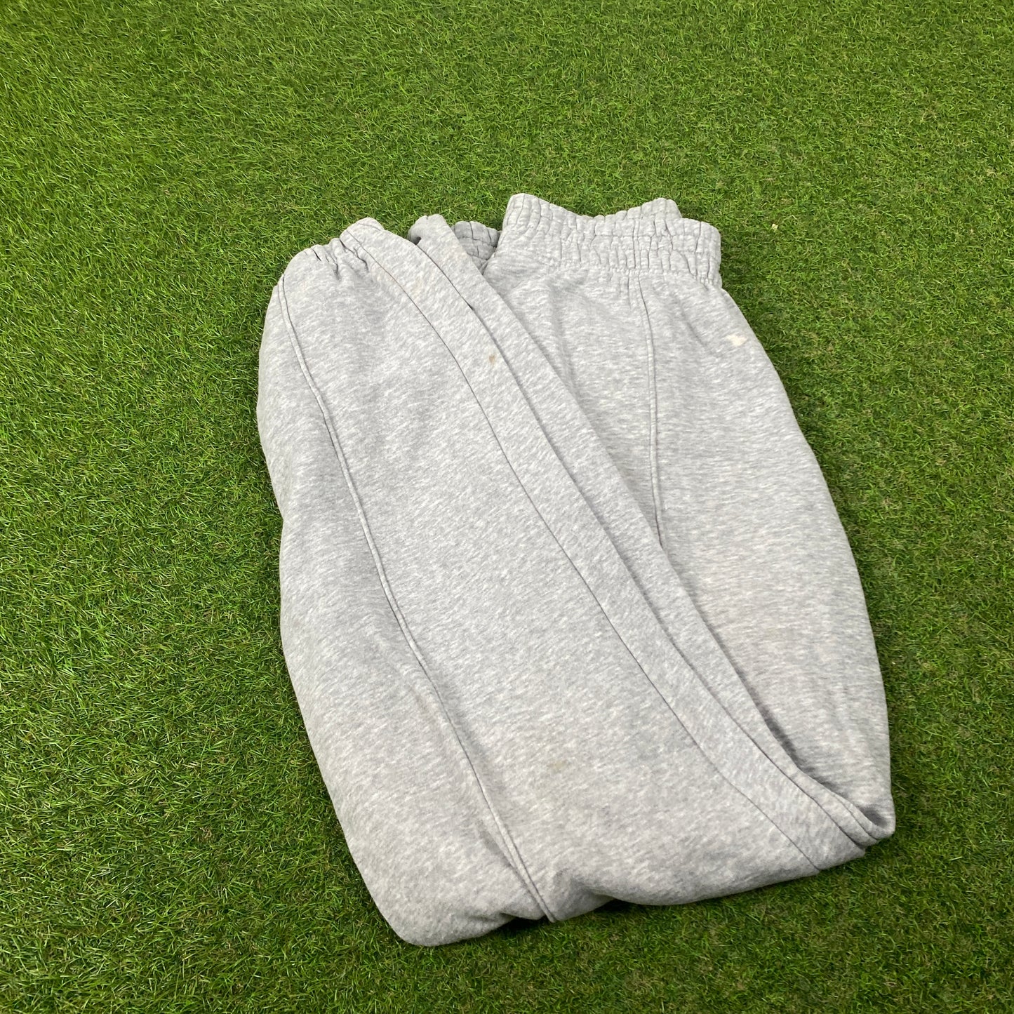 00s Nike Wide Leg Cotton Joggers Grey Small