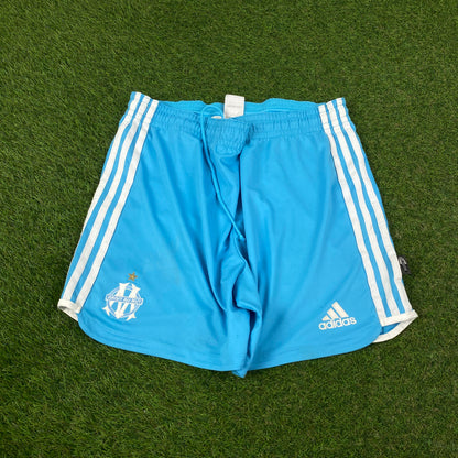 00s Adidas Marseille Football Shorts Blue Medium