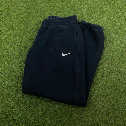 00s Nike Wide Leg Cotton Joggers Blue Small