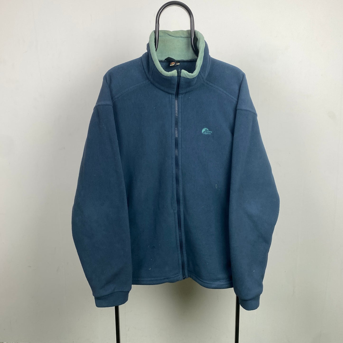 Retro 90s Lowe Alpine Aleutian Fleece Sweatshirt Blue Large