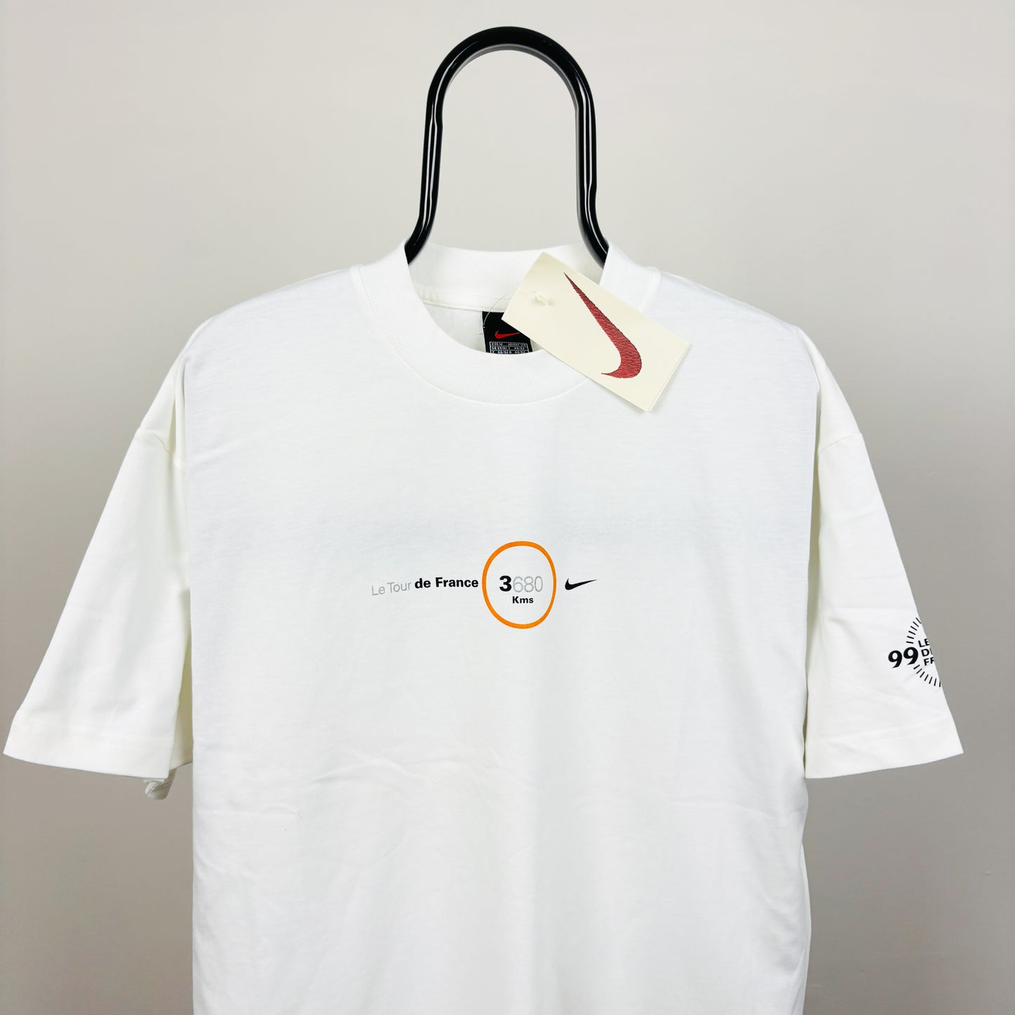 90s Nike Tour De France T-Shirt White Medium