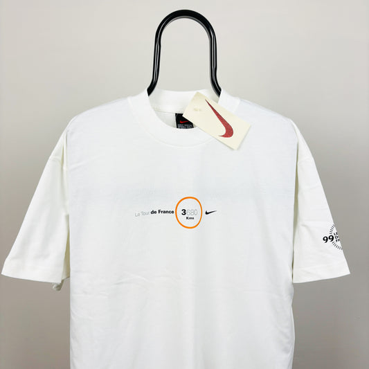 90s Nike Tour De France T-Shirt White Medium