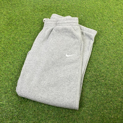 00s Nike Wide Leg Cotton Joggers Grey Small