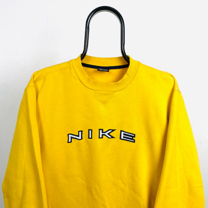 90s Nike Sweatshirt Yellow Small