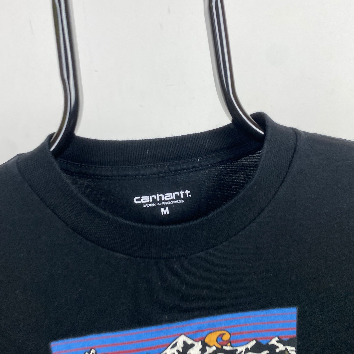 Retro Carhartt T-Shirt Black Medium