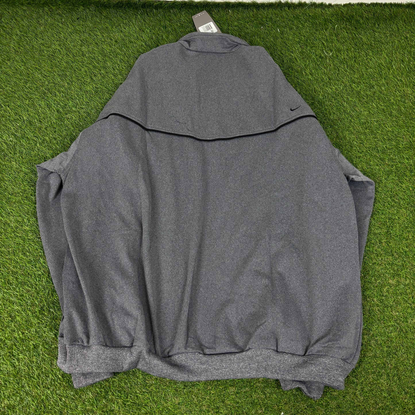 00s Nike Piping Tracksuit Set Jacket + Joggers Grey XXL