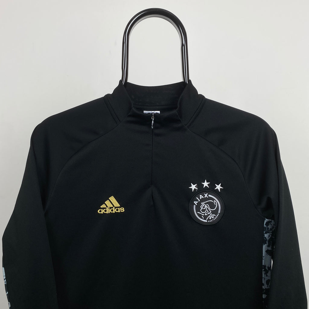 00s Adidas Ajax Sweatshirt Black XS