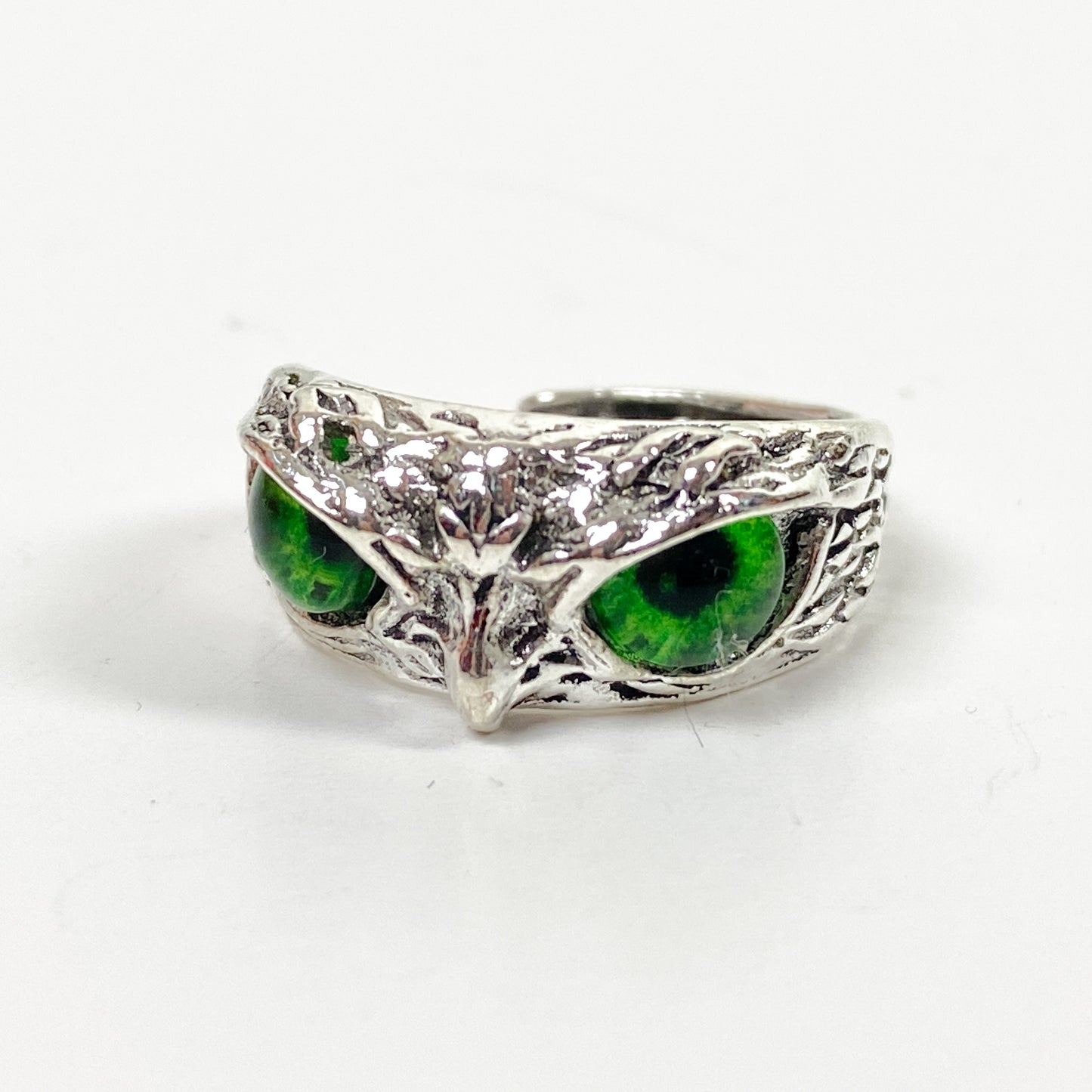 Retro Adjustable Bird Ring Silver