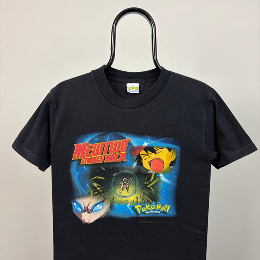 90s Pokemon Mewtwo T-Shirt Black XS