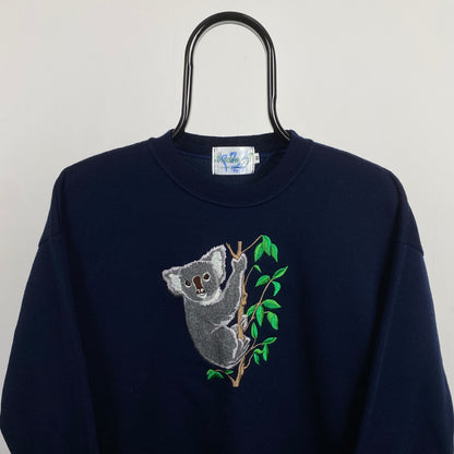 Retro Koala Sweatshirt Blue Medium